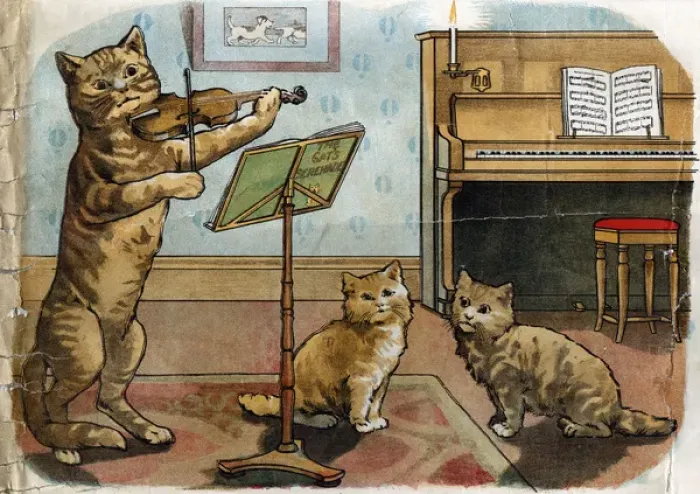 Framed Print : Illustration, Hey Diddle Diddle Framed Print : Illustration, Hey Diddle Diddle