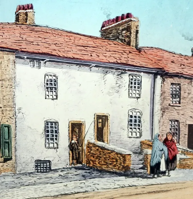 Framed Print : Illustration of the house where Joseph Livesey was born Framed Print : Illustration of the house where Joseph Livesey was born