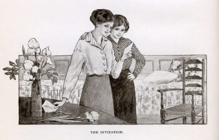 Framed Print : Illustration - The Invitation Framed Print : Illustration - The Invitation