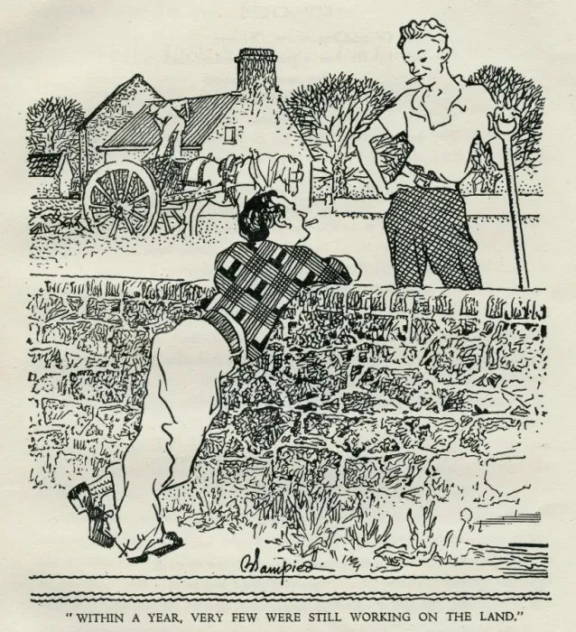 Framed Print : Illustration, Jersey in Jail, farming Framed Print : Illustration, Jersey in Jail, farming
