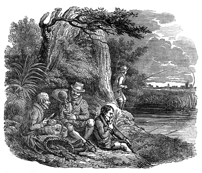 Framed Print : Illustration, The Jolly Anglers Framed Print : Illustration, The Jolly Anglers