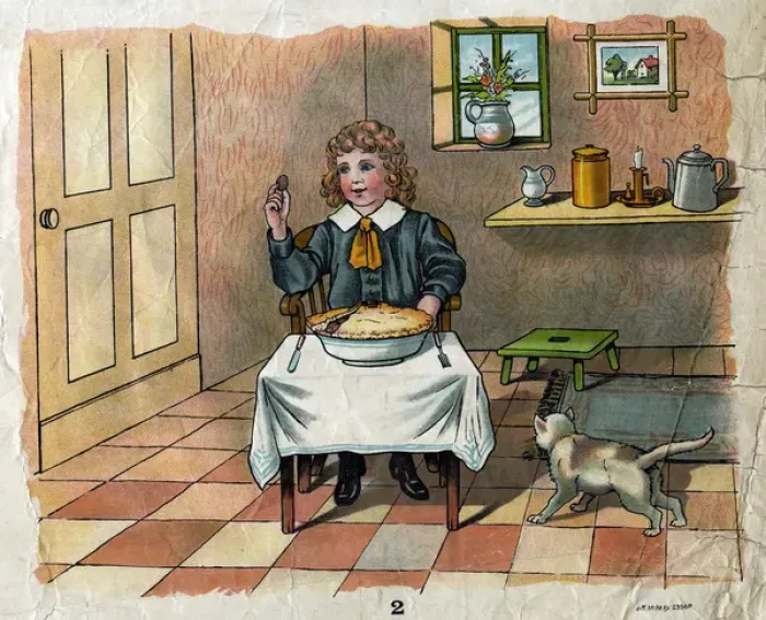 Framed Print : Illustration, Little Jack Horner Framed Print : Illustration, Little Jack Horner