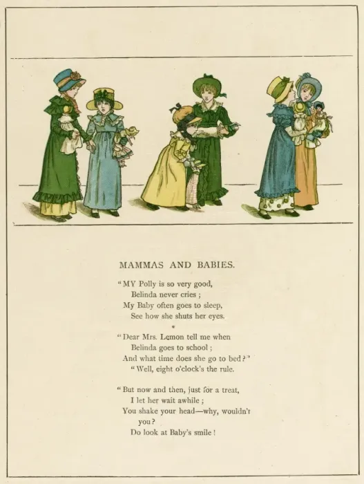 Framed Print : Illustration, Mammas and Babies Framed Print : Illustration, Mammas and Babies
