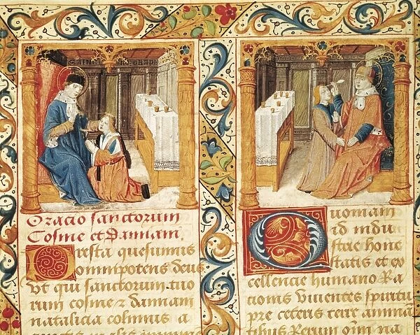 Illustration of the manuscript Studio on Saint