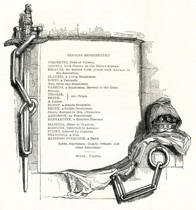 Framed Print : Illustration, Measure for Measure, by William Shakespeare Framed Print : Illustration, Measure for Measure, by William Shakespeare