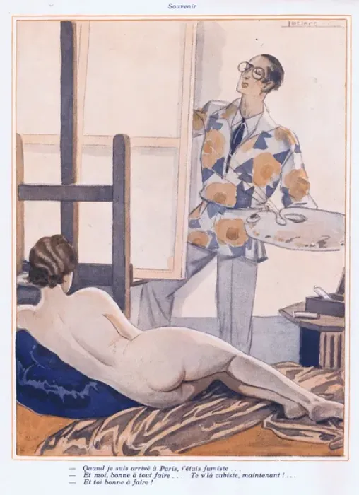 Framed Print : Illustration from Paris Plaisirs number 100, October 1930 Framed Print : Illustration from Paris Plaisirs number 100, October 1930