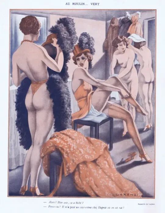 Framed Print : Illustration from Paris Plaisirs number 104, February 1931 Framed Print : Illustration from Paris Plaisirs number 104, February 1931