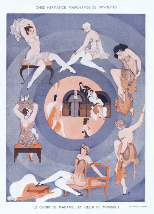 Framed Print : Illustration from Paris Plaisirs number 107, May 1931 Framed Print : Illustration from Paris Plaisirs number 107, May 1931