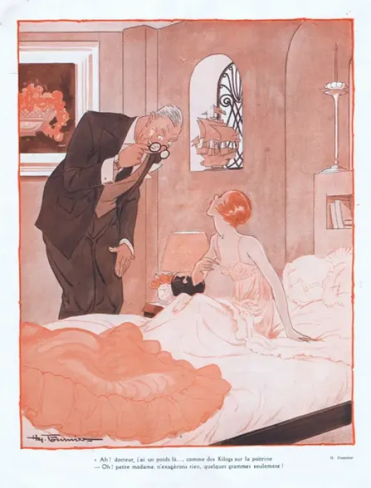 Framed Print : Illustration from Paris Plaisirs number 123, October 1932 Framed Print : Illustration from Paris Plaisirs number 123, October 1932