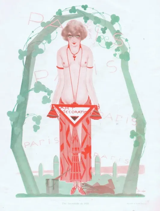 Framed Print : Illustration from Paris Plaisirs number 38, August 1925 Framed Print : Illustration from Paris Plaisirs number 38, August 1925