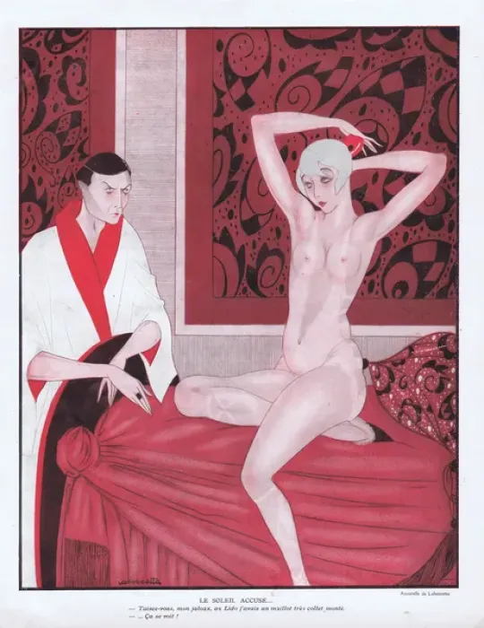 Framed Print : Illustration from Paris Plaisirs number 41, November 1925 Framed Print : Illustration from Paris Plaisirs number 41, November 1925