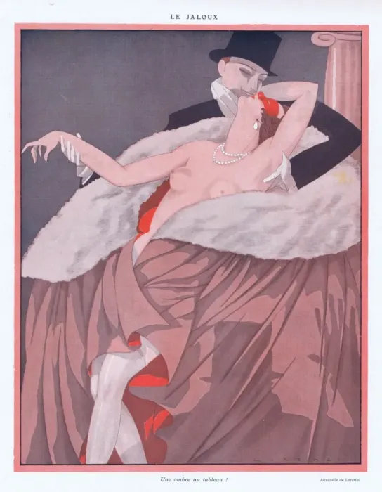 Framed Print : Illustration from Paris Plaisirs number 61, July 1927 Framed Print : Illustration from Paris Plaisirs number 61, July 1927