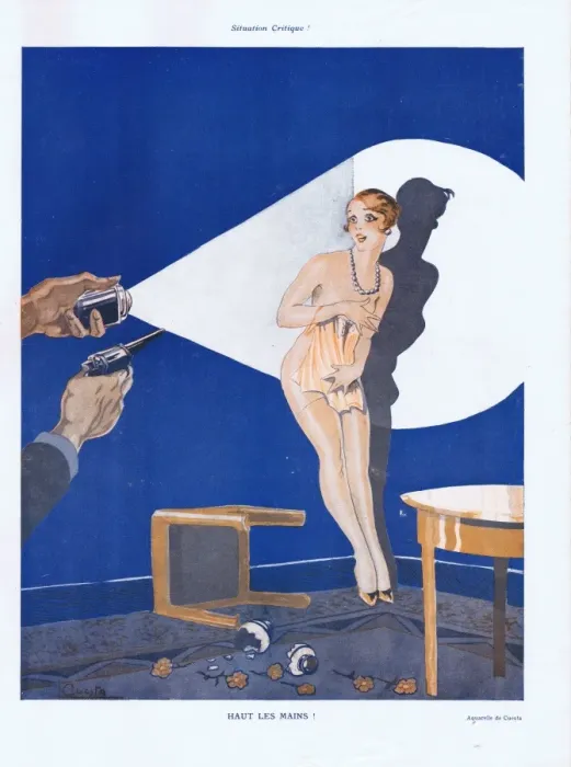Framed Print : Illustration from Paris Plaisirs number 71, May 1928 Framed Print : Illustration from Paris Plaisirs number 71, May 1928