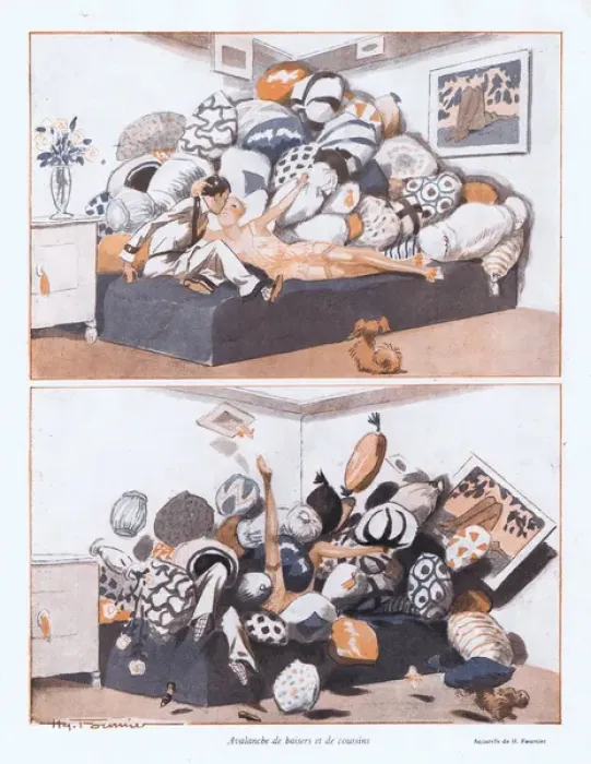 Framed Print : Illustration from Paris Plaisirs number 74, August 1928 Framed Print : Illustration from Paris Plaisirs number 74, August 1928
