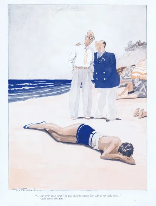 Framed Print : Illustration from Paris Plaisirs number 75, September 1928 Framed Print : Illustration from Paris Plaisirs number 75, September 1928