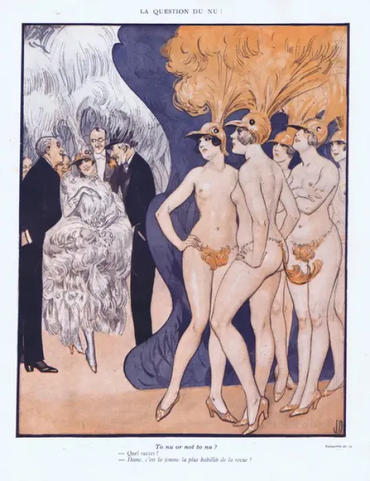 Framed Print : Illustration from Paris Plaisirs number 76, October 1928 Framed Print : Illustration from Paris Plaisirs number 76, October 1928