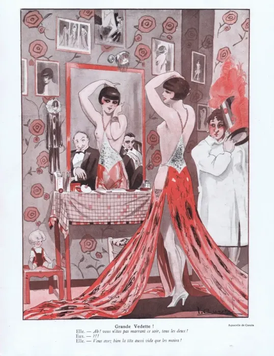 Framed Print : Illustration from Paris Plaisirs number 77, November 1928 Framed Print : Illustration from Paris Plaisirs number 77, November 1928
