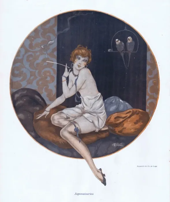 Framed Print : Illustration from Paris Plaisirs number 82, April 1929