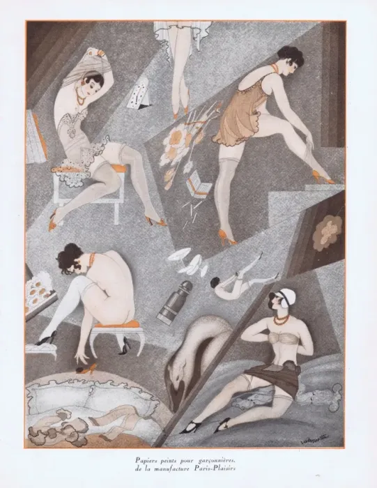 Framed Print : Illustration from Paris Plaisirs number 87, September 1929 Framed Print : Illustration from Paris Plaisirs number 87, September 1929