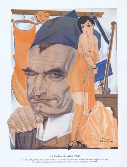 Framed Print : Illustration from Paris Plaisirs number 87, September 1929 Framed Print : Illustration from Paris Plaisirs number 87, September 1929