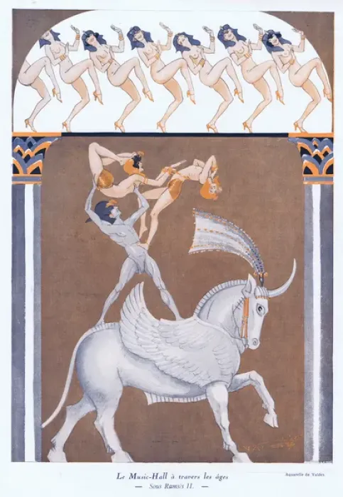 Framed Print : Illustration from Paris Plaisirs number 95, May 1930 Framed Print : Illustration from Paris Plaisirs number 95, May 1930