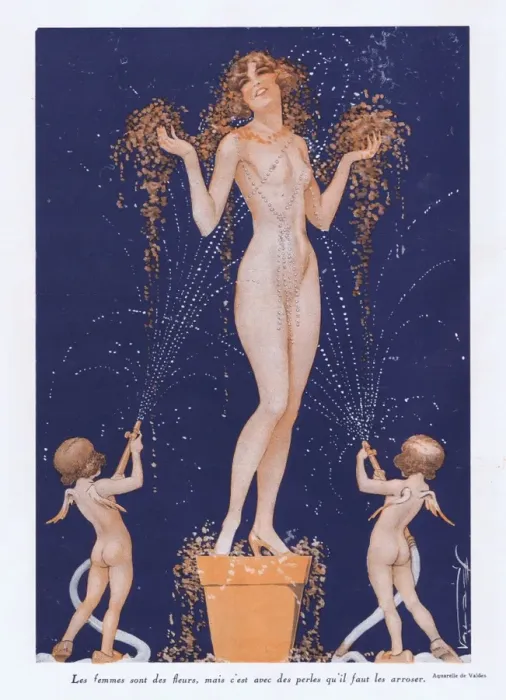 Framed Print : Illustration from Paris Plaisirs number 98, August 1930 Framed Print : Illustration from Paris Plaisirs number 98, August 1930