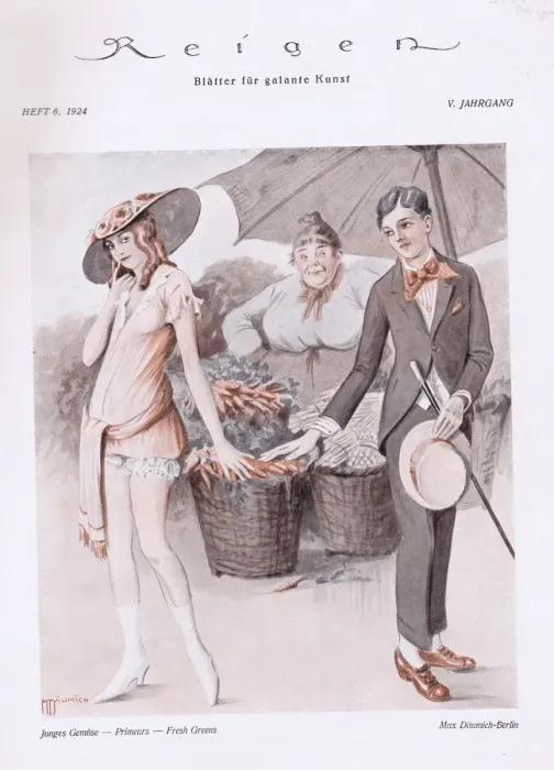Framed Print : Illustration from Reigen Magazine, Germany, 1924 Framed Print : Illustration from Reigen Magazine, Germany, 1924
