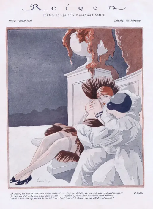 Framed Print : Illustration from Reigen Magazine, Germany, 1926 Framed Print : Illustration from Reigen Magazine, Germany, 1926
