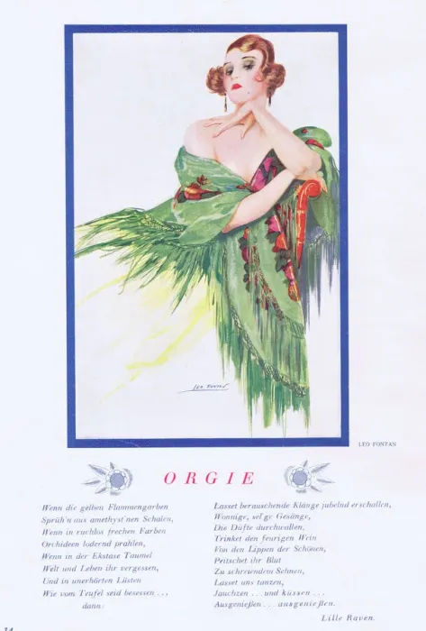 Framed Print : Illustration from Reigen Magazine, Germany, 1926 Framed Print : Illustration from Reigen Magazine, Germany, 1926