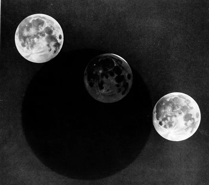Framed Print : Illustration showing the Eclipse of the Moon, 1932 Framed Print : Illustration showing the Eclipse of the Moon, 1932
