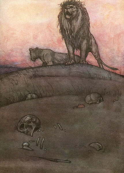 Illustration, A Song of the English, Lions