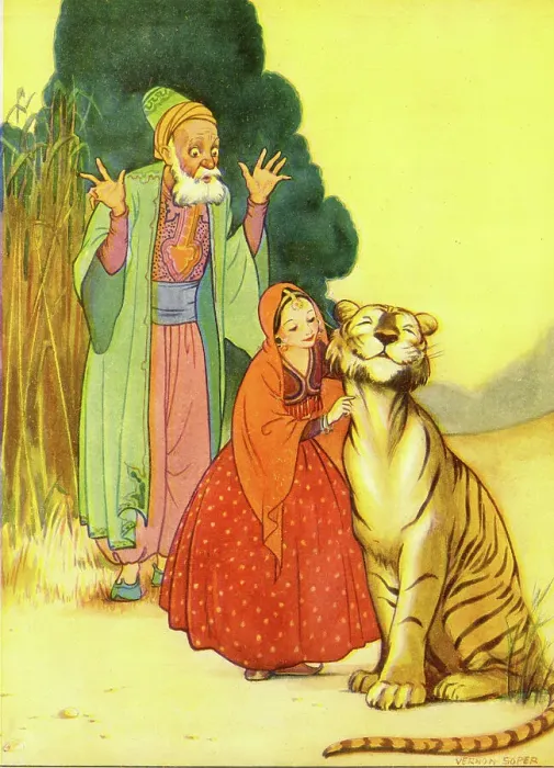 Framed Print : Illustration, The Tale of the Tiger Framed Print : Illustration, The Tale of the Tiger