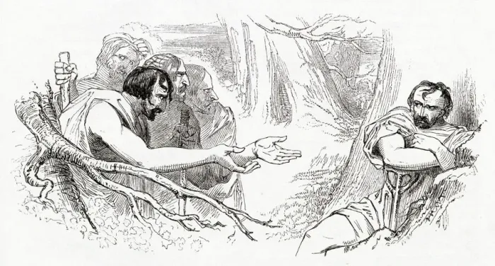 Framed Print : Illustration, Timon of Athens, by William Shakespeare Framed Print : Illustration, Timon of Athens, by William Shakespeare