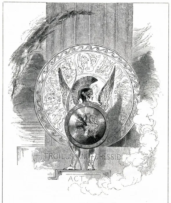 Framed Print : Illustration, Troilus and Cressida, by William Shakespeare