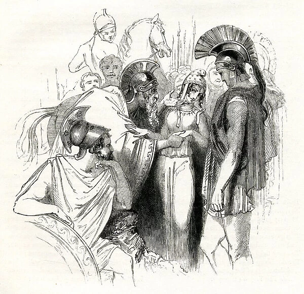 Illustration, Troilus and Cressida, by William Shakespeare