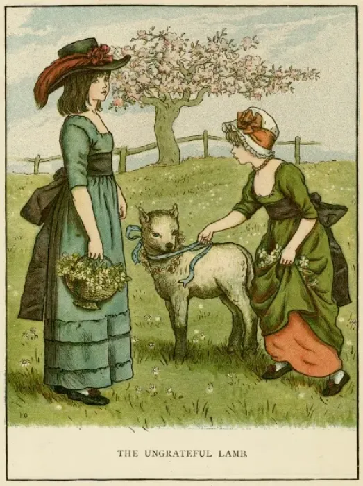 Framed Print : Illustration, The Ungrateful Lamb Framed Print : Illustration, The Ungrateful Lamb