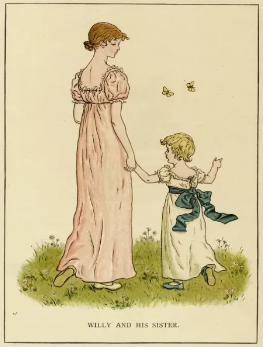 Framed Print : Illustration, Willy and His Sister Framed Print : Illustration, Willy and His Sister