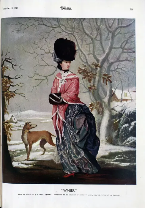 Framed Print : Illustration, Winter, from the picture by artist Js Smith Framed Print : Illustration, Winter, from the picture by artist Js Smith