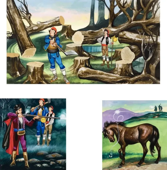 Framed Print : Illustrations for Michael and the Mighty Men Framed Print : Illustrations for Michael and the Mighty Men