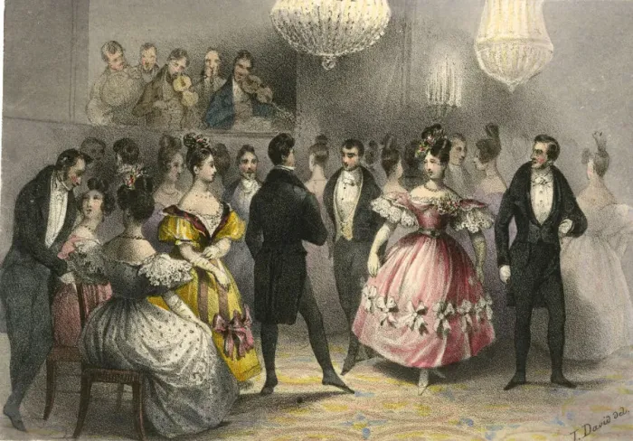 Framed Print : The Illustrious Women of France - At the Ball Framed Print : The Illustrious Women of France - At the Ball