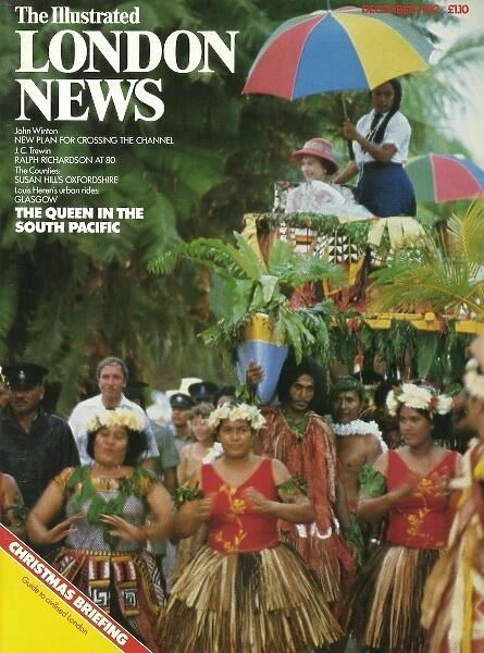 ILN front cover of the Queen in South Pacific