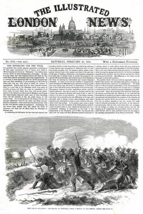 Framed Print : ILN front cover - Schleswig Holstein war, 1864 Framed Print : ILN front cover - Schleswig Holstein war, 1864