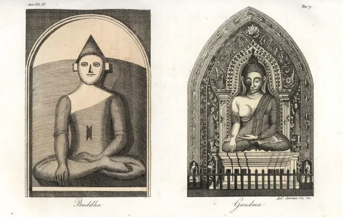 Framed Print : Image of Buddha in Bengal and Birman Gautama Framed Print : Image of Buddha in Bengal and Birman Gautama