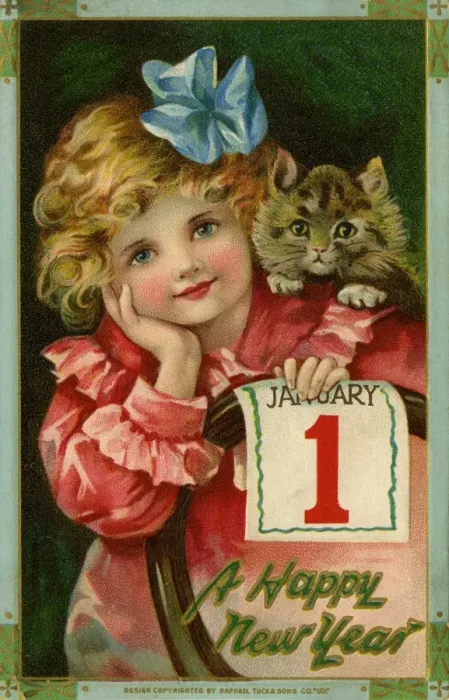 Framed Print : Image of young girl & kitten Framed Print : Image of young girl & kitten