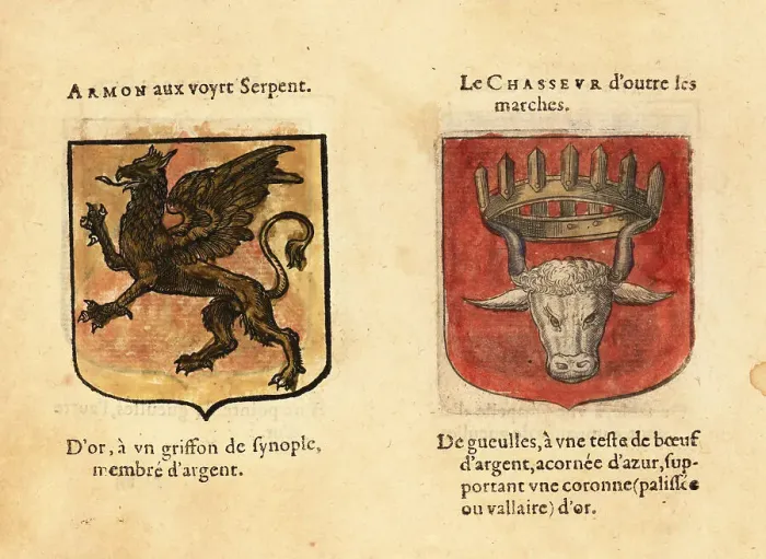 Framed Print : Imaginary coats of arms of Armont of the Green Serpent and the H Framed Print : Imaginary coats of arms of Armont of the Green Serpent and the H