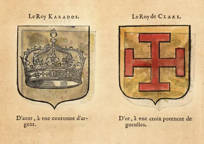 Framed Print : Imaginary coats of arms of Knights of the Round Table: Caradoc a Framed Print : Imaginary coats of arms of Knights of the Round Table: Caradoc a