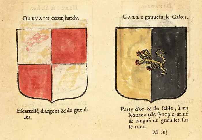 Framed Print : Imaginary coats of arms of Knights of the Round Table: Osevain a Framed Print : Imaginary coats of arms of Knights of the Round Table: Osevain a