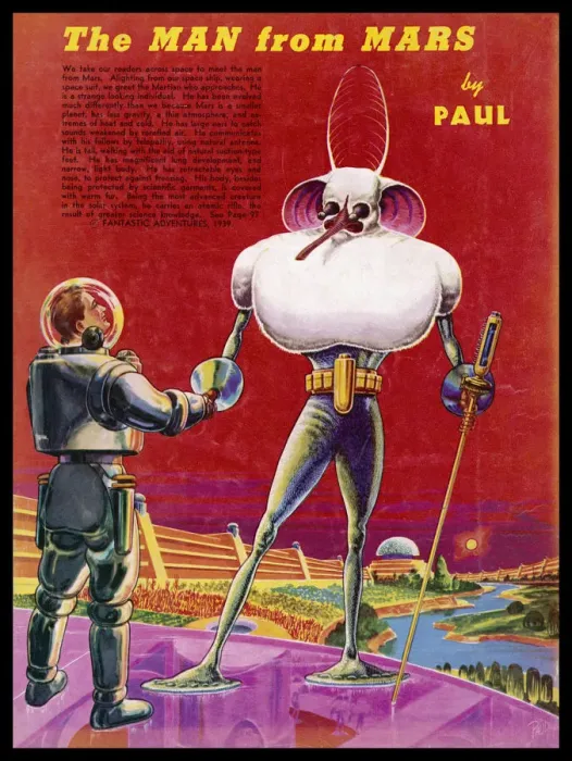 Framed Print : Imaginary inhabitant of the planet Mars Framed Print : Imaginary inhabitant of the planet Mars
