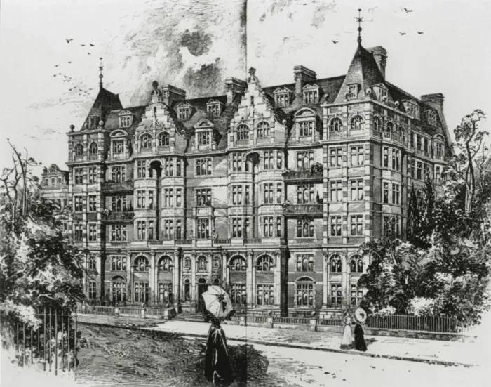 Framed Print : IMechE building and ladies holding parasols Framed Print : IMechE building and ladies holding parasols
