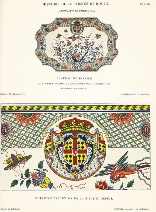 Framed Print : Imitation Chinese service platter, Rouen, circa 1730 Framed Print : Imitation Chinese service platter, Rouen, circa 1730